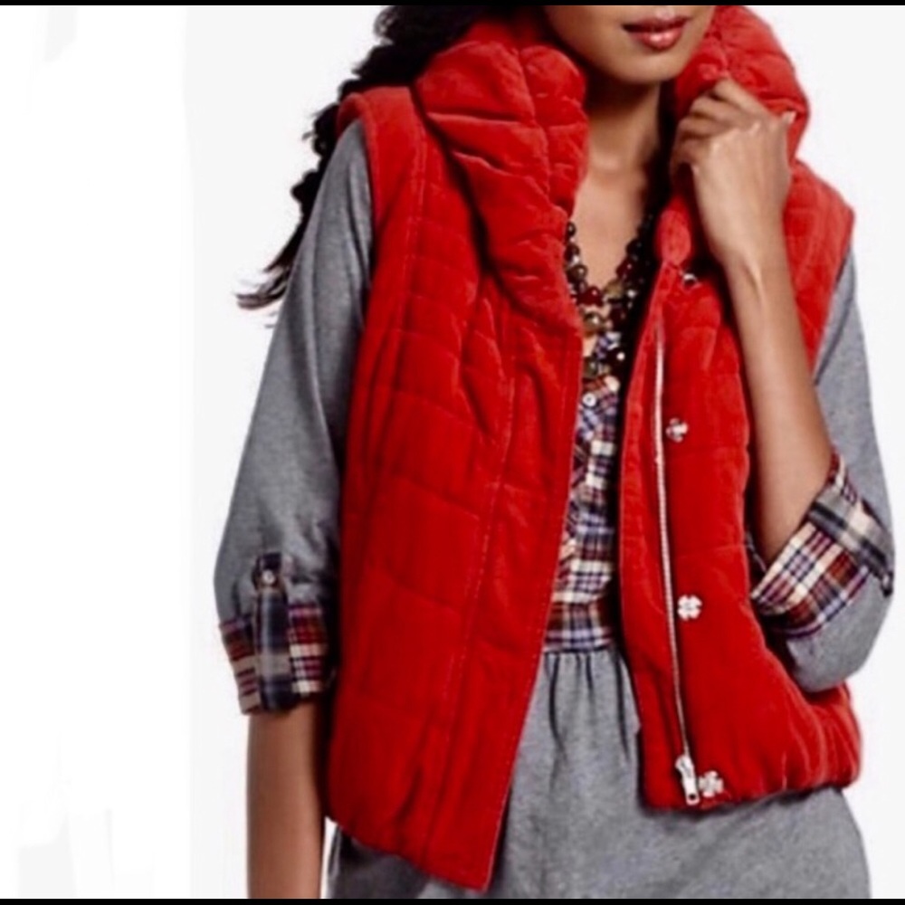 Anthropologie puffer vest